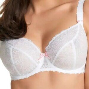 Freya Jolie plunge 32E white lace bra New ✨ LIVE SHOW ITEM ✨